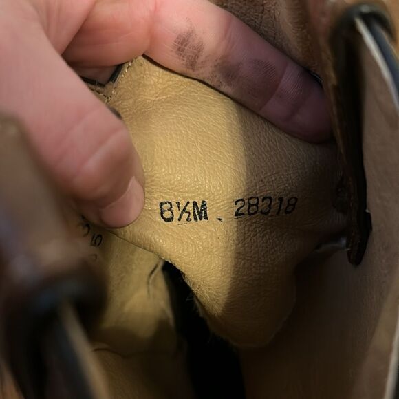 Authentic Leather Double H boots size 8.5 - Picture 5 of 5